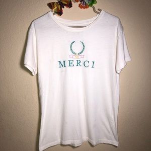 Pacsun Desert Dreamer Merci Paris Embroidered Tee, Medium, pre-owned